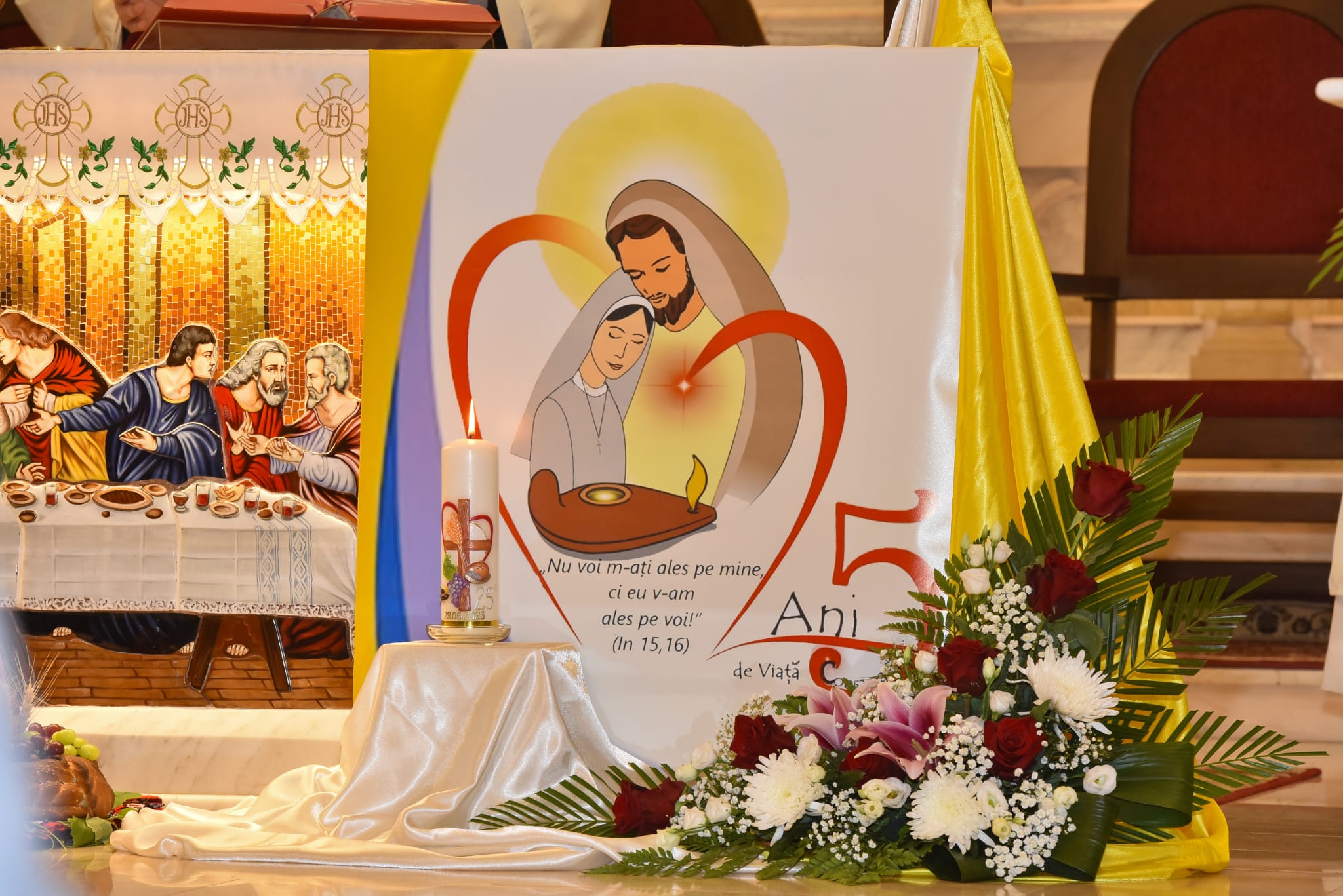 Hălăucești, 28 iunie 2023: Jubileul de 25 de ani de profesiune religioasă în Familia Surorilor Franciscane Misionare de Assisi